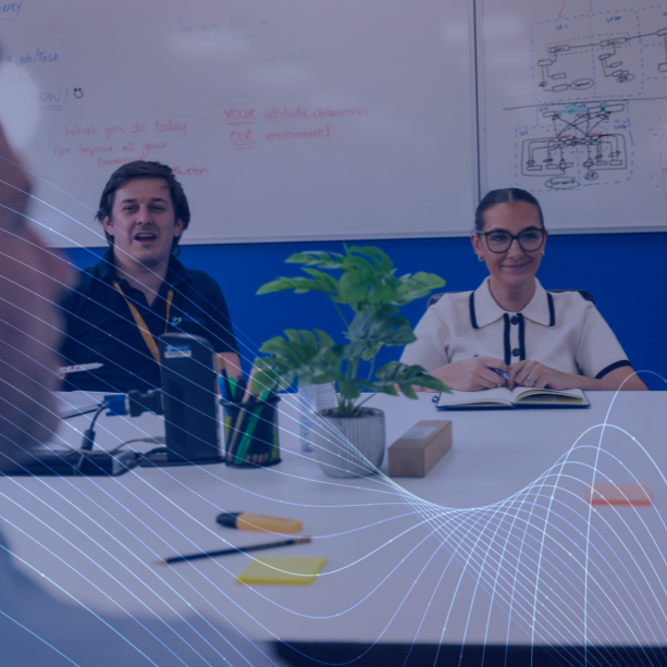 Team Millgate cyber security meeting to discuss outcomes in a mordern meeting room