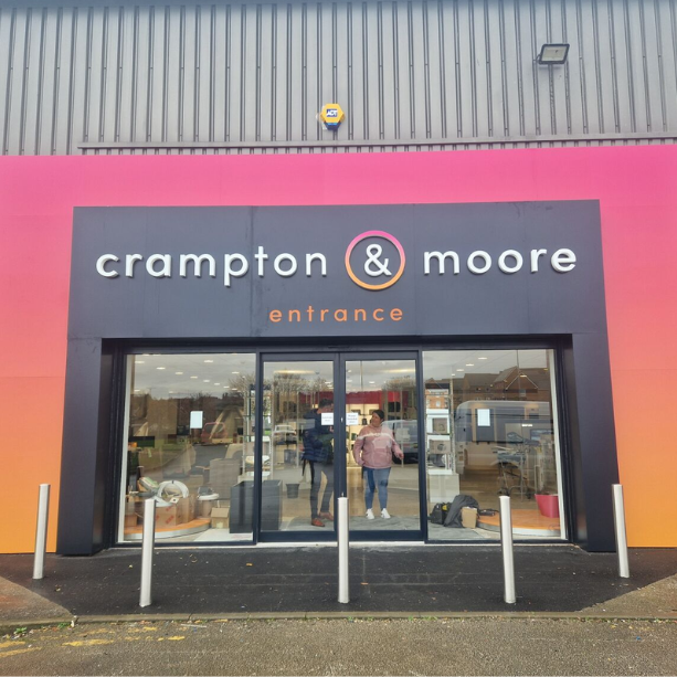 Crampton & Moore storefront.