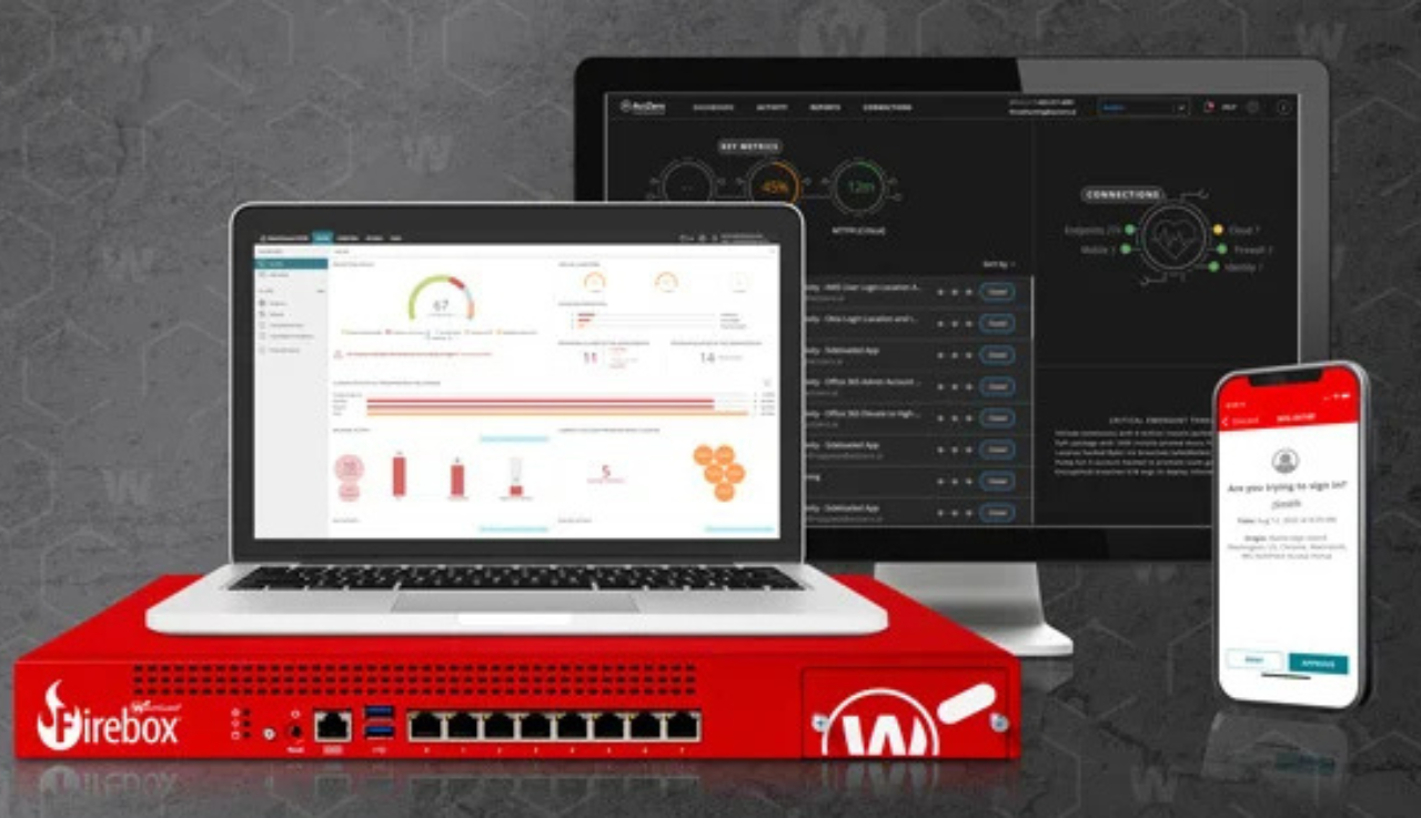 In image of Watchguard's Firebox products.