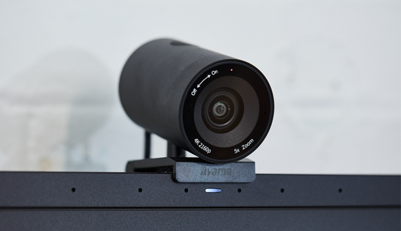 A close up of an iiyama webcam.