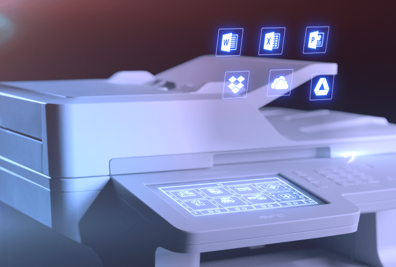 Brother printer with icons